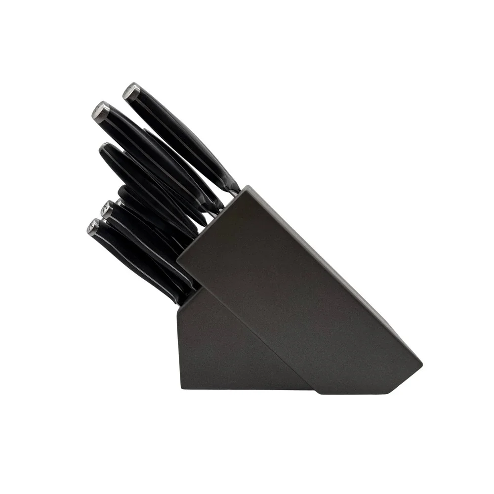 Henckels Assure Knife Block Set 12 Piece Black Excellent Stainless Steel